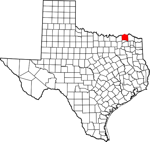 Map of Lamar County